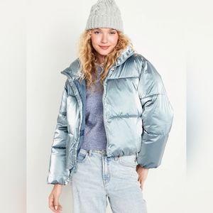 Old Navy Water-Resistant Shiny Puffer Jacket
